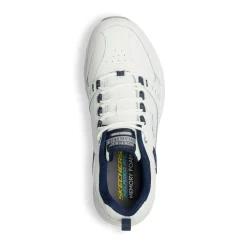 Scarpe da ginnastica Rétro bianche da uomo con soletta Memory Foam Skechers Oak Canyon