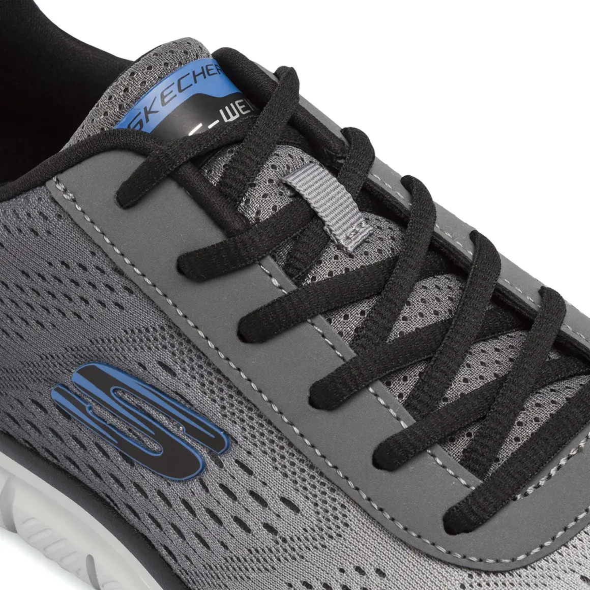 Scarpe da ginnastica Uomo Grigie in mesh con Memory Foam Skechers