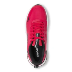 Scarpe da ginnastica uomo rosse con dettagli neri Ducati
