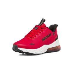 Scarpe da ginnastica uomo rosse con dettagli neri Ducati