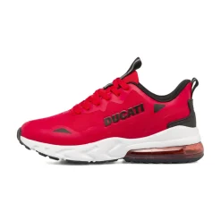 Scarpe da ginnastica uomo rosse con dettagli neri Ducati