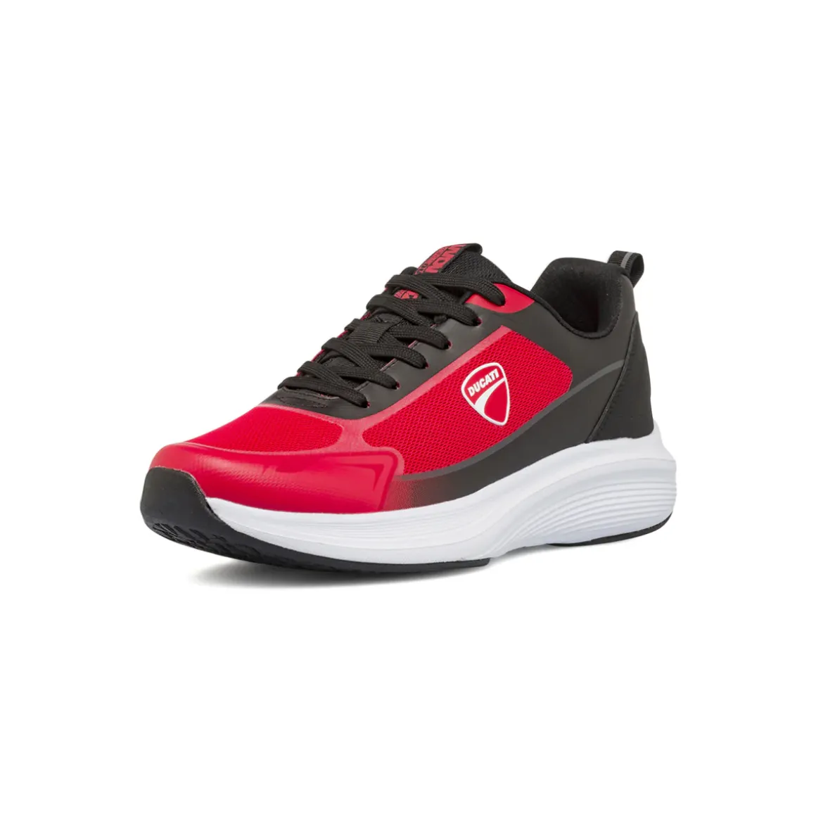 Scarpe da ginnastica Uomo rosse con inserti neri Ducati