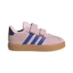 Scarpe da Primi Passi Bambina rosa con strappo adidas VL COURT 3.0