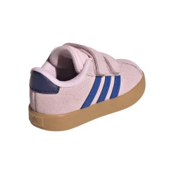 Scarpe da Primi Passi Bambina rosa con strappo adidas VL COURT 3.0