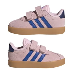 Scarpe da Primi Passi Bambina rosa con strappo adidas VL COURT 3.0