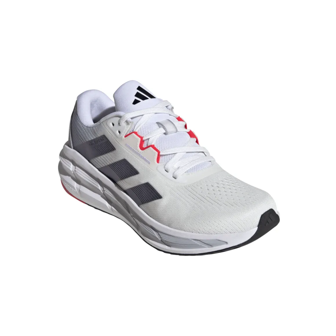Scarpe da running bianche da uomo adidas Questar 3 Cloudfoam in mesh