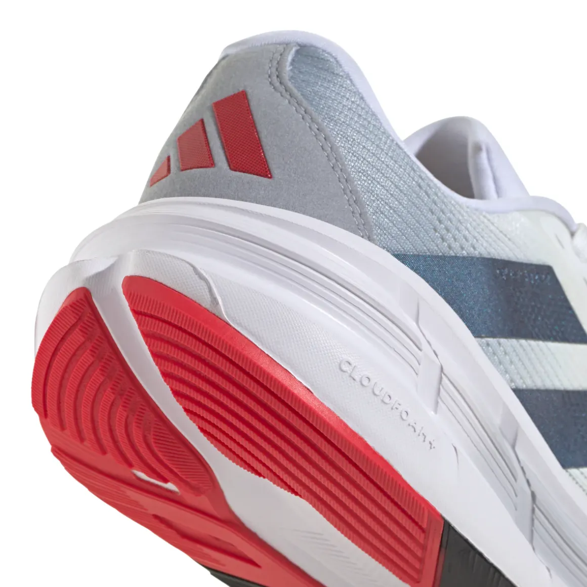 Scarpe da running bianche da uomo adidas Questar 3 Cloudfoam in mesh