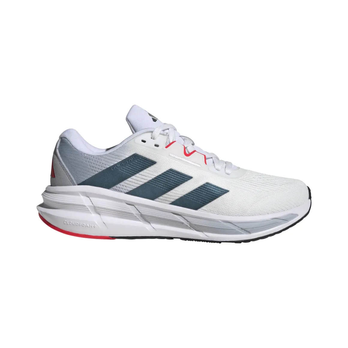 Scarpe da running bianche da uomo adidas Questar 3 Cloudfoam in mesh