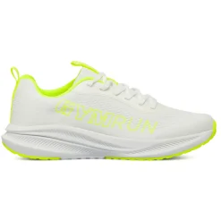 Scarpe da running da uomo bianche con dettagli giallo fluo GymRun