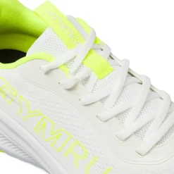 Scarpe da running da uomo bianche con dettagli giallo fluo GymRun