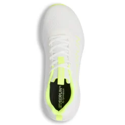 Scarpe da running da uomo bianche con dettagli giallo fluo GymRun