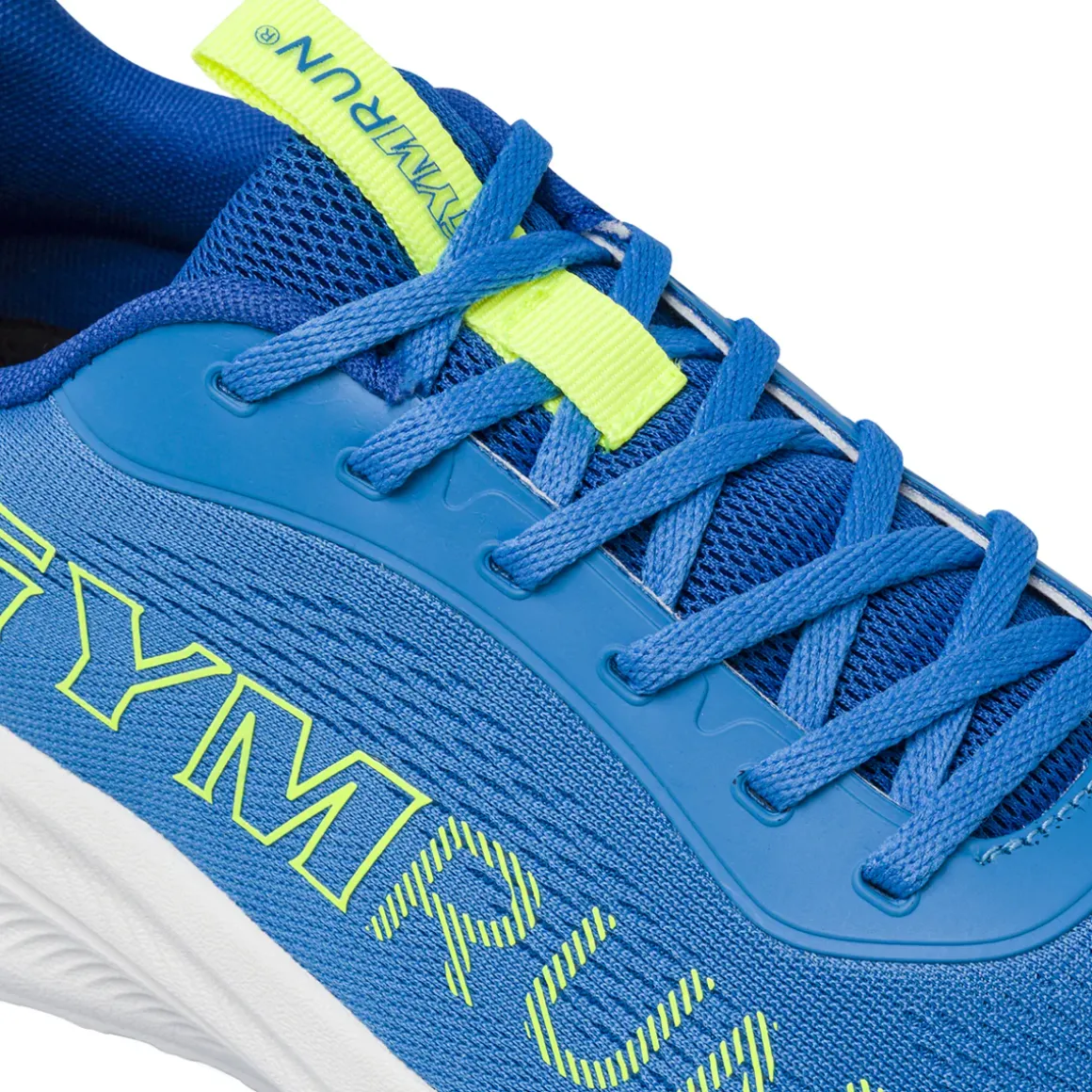 Scarpe da running da uomo blu con dettagli giallo fluo GymRun