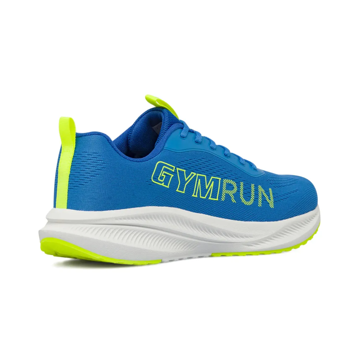 Scarpe da running da uomo blu con dettagli giallo fluo GymRun