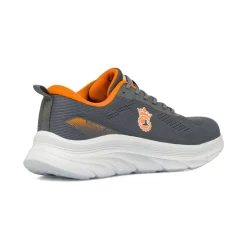 Scarpe da running da uomo grigie con inserti arancioni GymRun