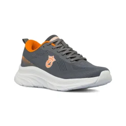 Scarpe da running da uomo grigie con inserti arancioni GymRun