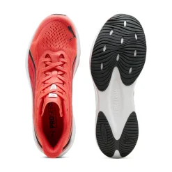 Scarpe da running da uomo rosse Puma Darter Pro 2 in tessuto mesh