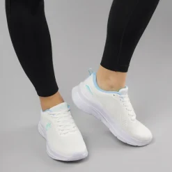Scarpe da Running Donna bianche con dettagli azzurri GymRun