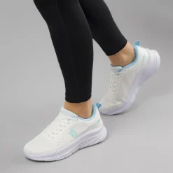 Scarpe da Running Donna bianche con dettagli azzurri GymRun
