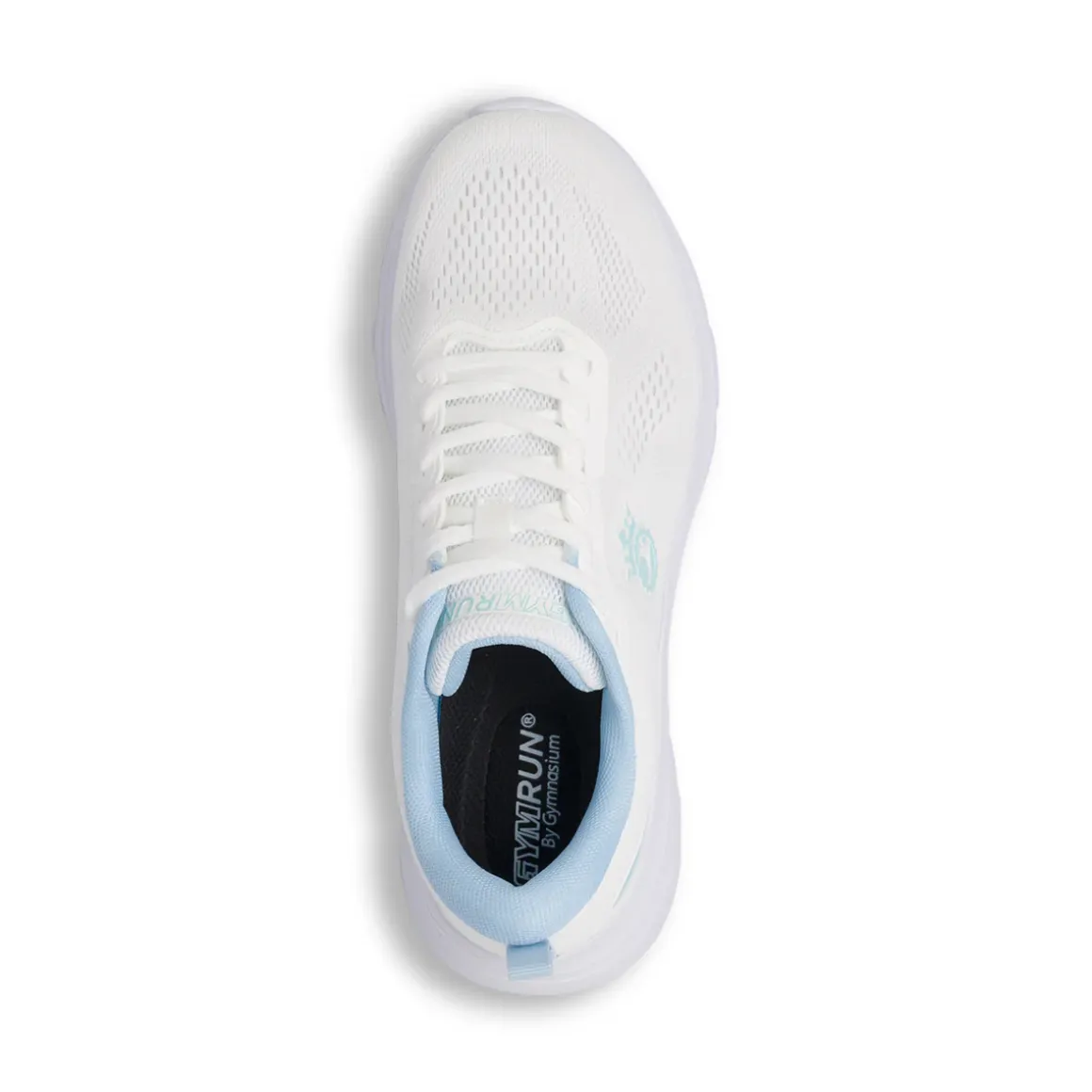 Scarpe da Running Donna bianche con dettagli azzurri GymRun