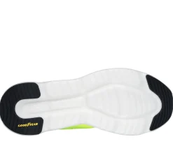 Scarpe da running gialle da uomo con ammortizzazione Hyper Burst Skechers GO RUN Swirl Tech Speed -