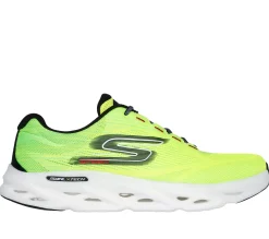 Scarpe da running gialle da uomo con ammortizzazione Hyper Burst Skechers GO RUN Swirl Tech Speed -