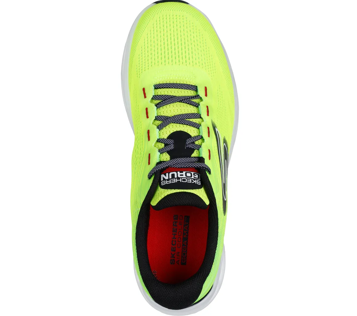 Scarpe da running gialle da uomo con ammortizzazione Hyper Burst Skechers GO RUN Swirl Tech Speed -