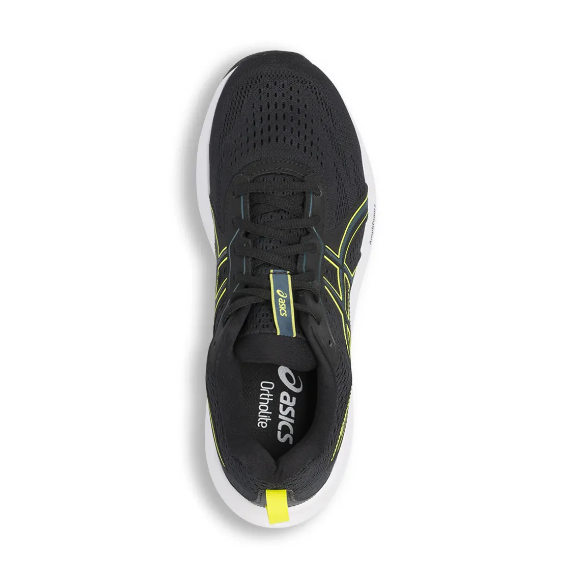 Scarpe da Running nere da Uomo con inserti giallo fluo Asics Gel-Contend 9
