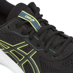 Scarpe da Running nere da Uomo con inserti giallo fluo Asics Gel-Contend 9