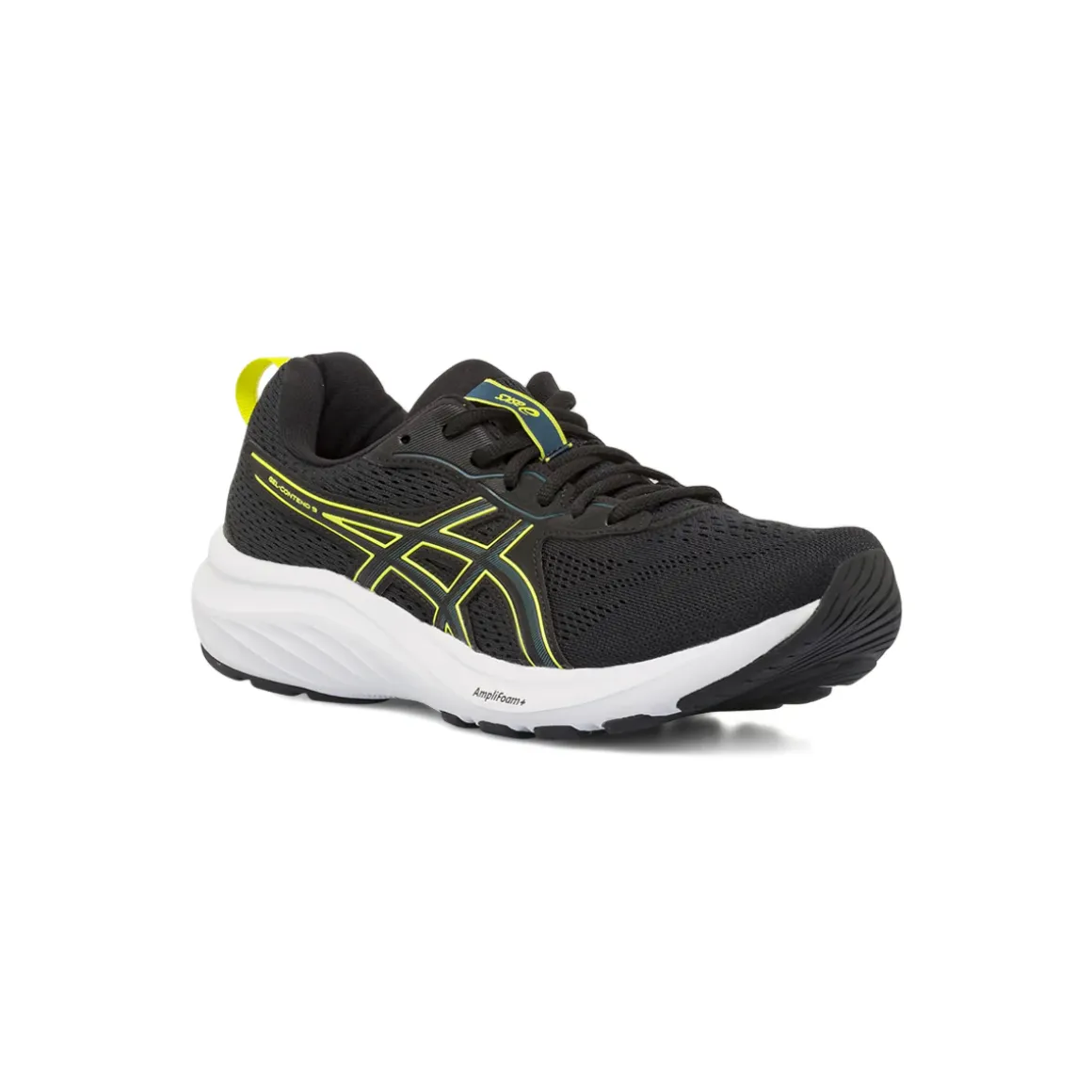 Scarpe da Running nere da Uomo con inserti giallo fluo Asics Gel-Contend 9