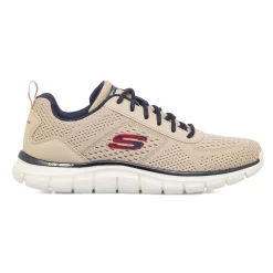 Scarpe da running taupe da Uomo con soletta Memory Foam Skechers Track