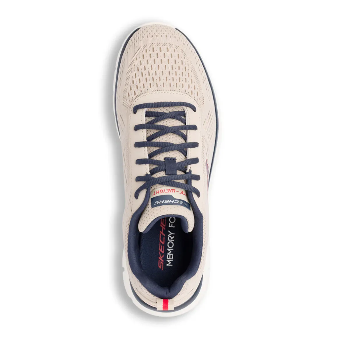 Scarpe da running taupe da Uomo con soletta Memory Foam Skechers Track