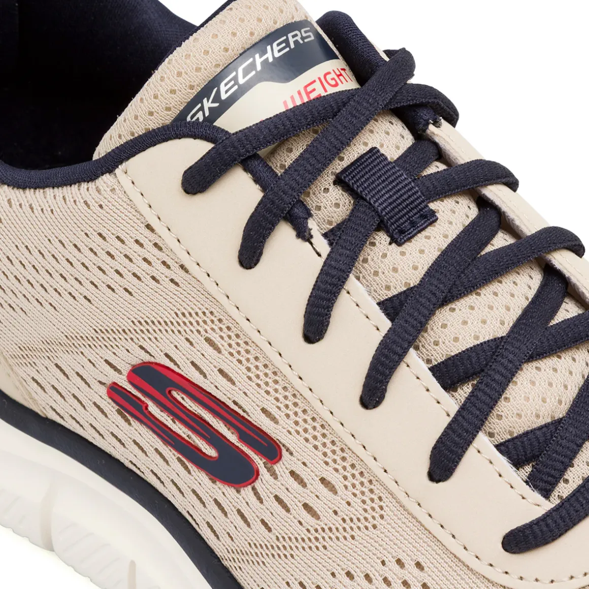 Scarpe da running taupe da Uomo con soletta Memory Foam Skechers Track