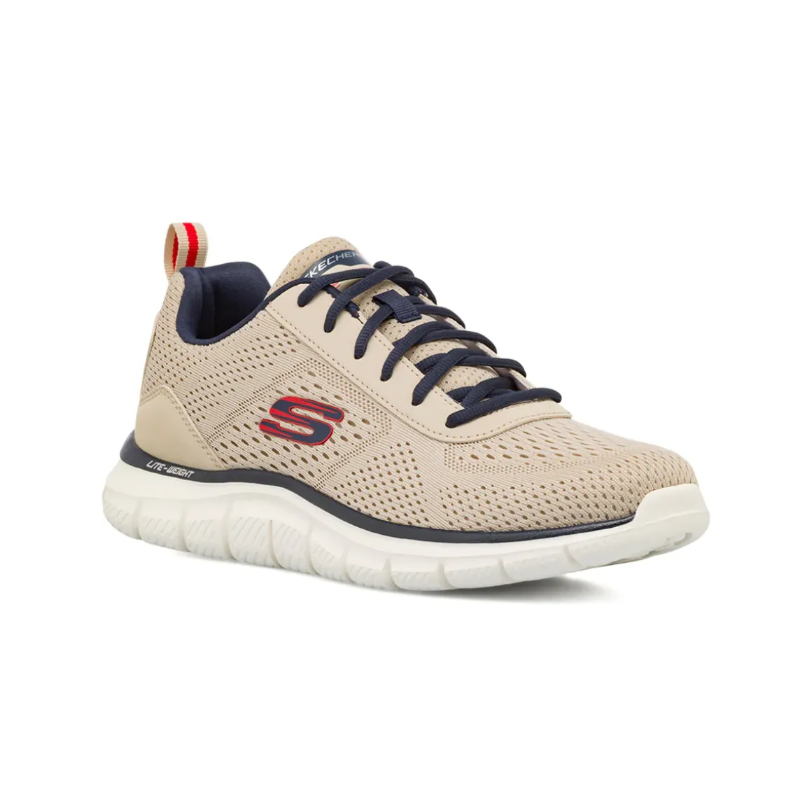 Scarpe da running taupe da Uomo con soletta Memory Foam Skechers Track