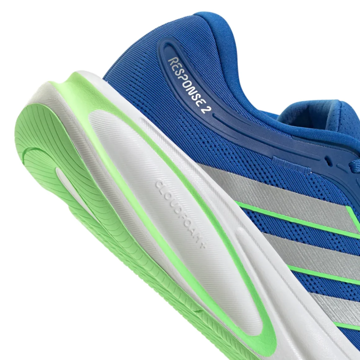 Scarpe da running uomo adidas Response 2 blu con intersuola Cloudfoam