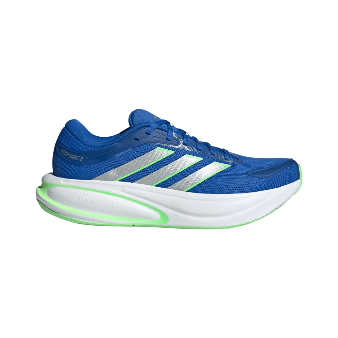 Scarpe da running uomo adidas Response 2 blu con intersuola Cloudfoam