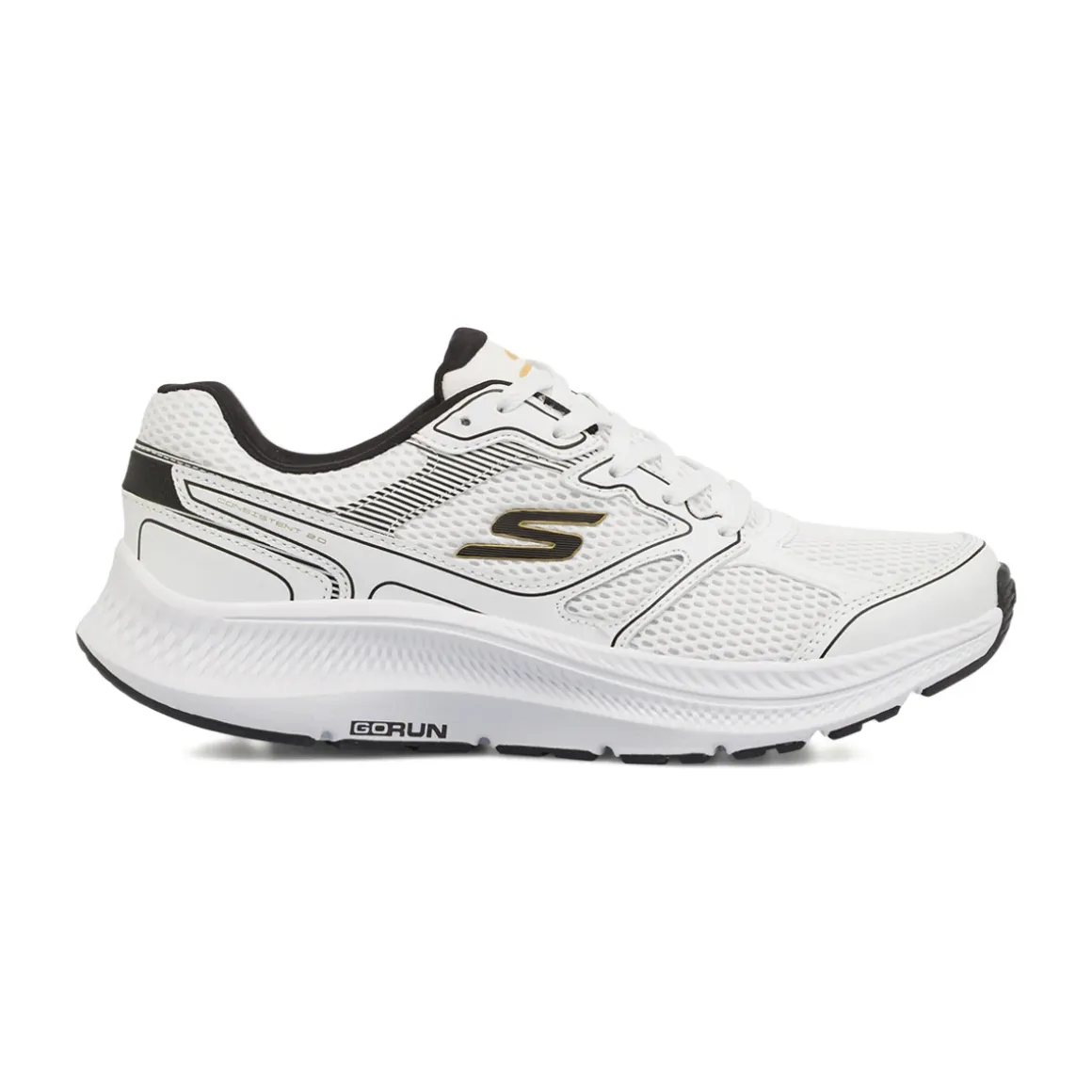 Scarpe da running Uomo Bianche in mesh GoRun Consistent 2.0 Skechers