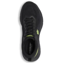 Scarpe da Running uomo nere con dettagli fluo GymRun