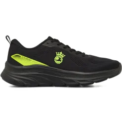Scarpe da Running uomo nere con dettagli fluo GymRun