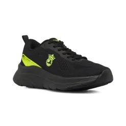 Scarpe da Running uomo nere con dettagli fluo GymRun