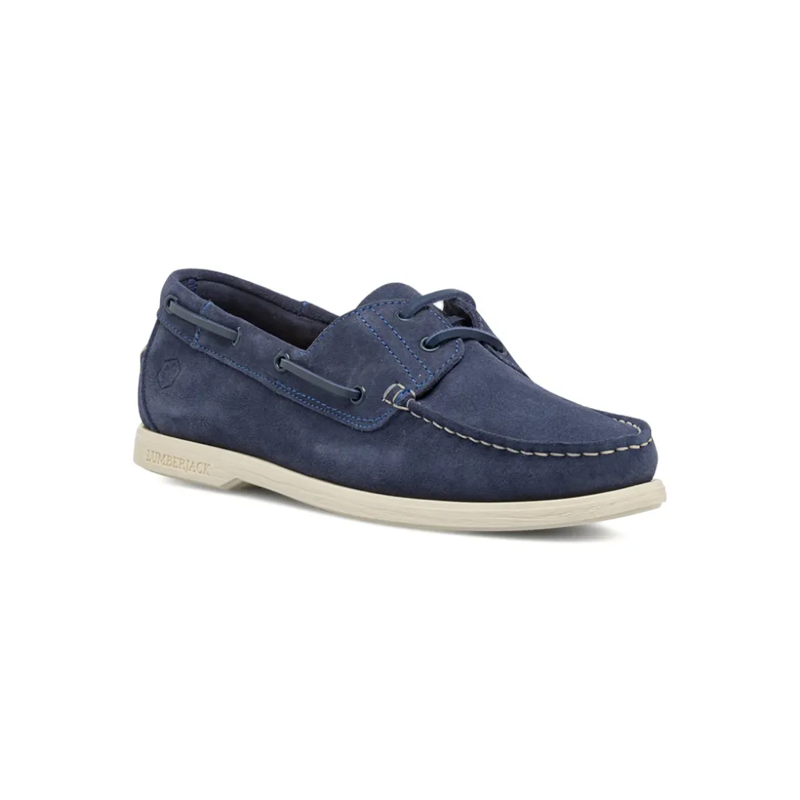 Scarpe da vela Blu da Uomo effetto scamosciato Lumberjack