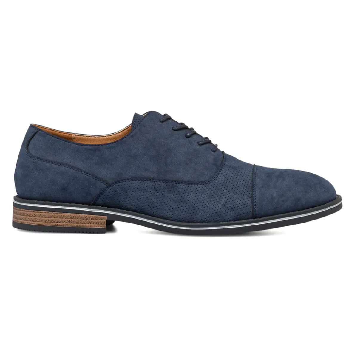 Scarpe Eleganti Uomo blu con dettagli traforati Riflessi Urbani