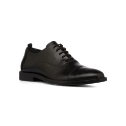 Scarpe Eleganti Uomo nere in Pelle con allacciatura oxford La Cuoieria