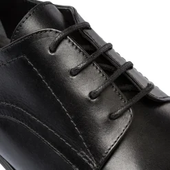 Scarpe Eleganti Uomo nere in pelle con allacciatura Derby La Cuoieria