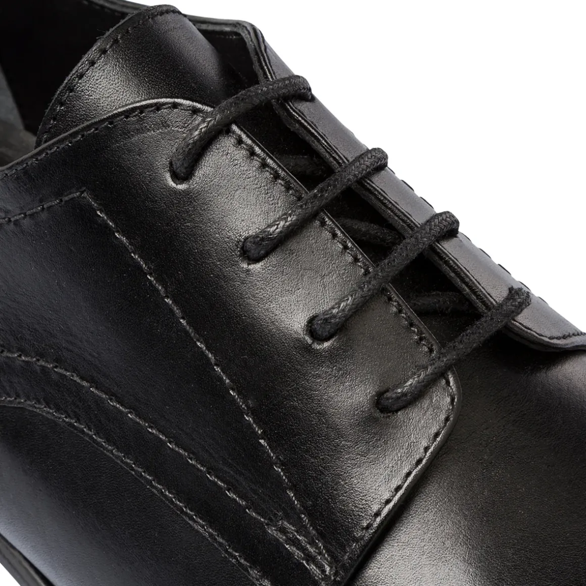 Scarpe Eleganti Uomo nere in pelle con allacciatura Derby La Cuoieria