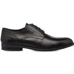 Scarpe Eleganti Uomo nere in pelle con allacciatura Derby La Cuoieria