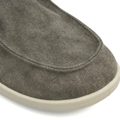 Scarpe grigie da Uomo in tela con lacci elastici Riflessi Urbani