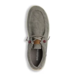 Scarpe grigie da Uomo in tela con lacci elastici Riflessi Urbani