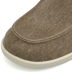 Scarpe in tela beige da Uomo con lacci elastici Riflessi Urbani