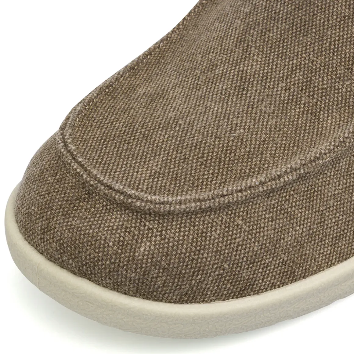 Scarpe in tela beige da Uomo con lacci elastici Riflessi Urbani