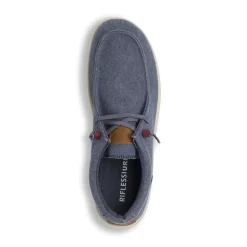 Scarpe in tela da Uomo blu con lacci elastici Riflessi Urbani